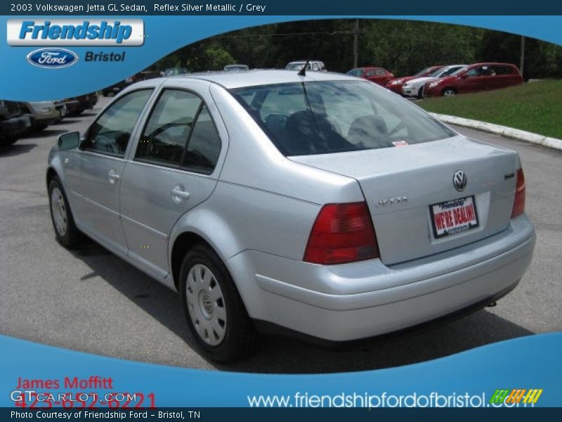 Reflex Silver Metallic / Grey 2003 Volkswagen Jetta GL Sedan
