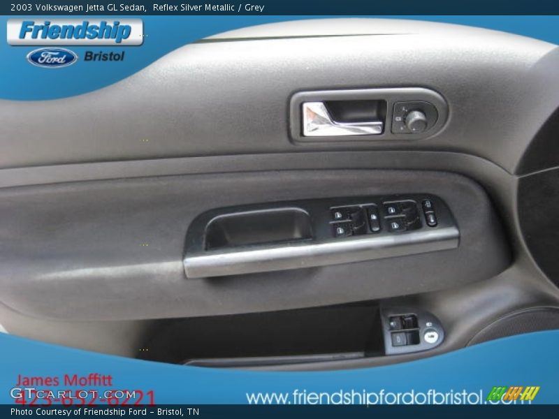 Reflex Silver Metallic / Grey 2003 Volkswagen Jetta GL Sedan