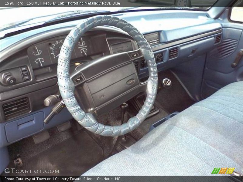  1996 F150 XLT Regular Cab Royal Blue Interior