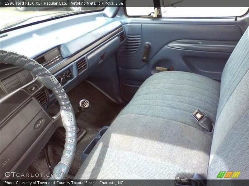  1996 F150 XLT Regular Cab Royal Blue Interior