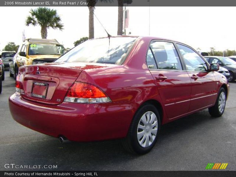 Rio Red Pearl / Gray 2006 Mitsubishi Lancer ES