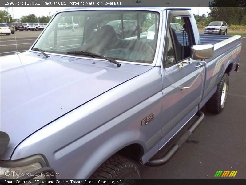 Portofino Metallic / Royal Blue 1996 Ford F150 XLT Regular Cab