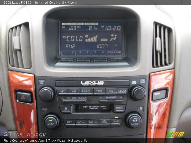 Burnished Gold Metallic / Ivory 2002 Lexus RX 300