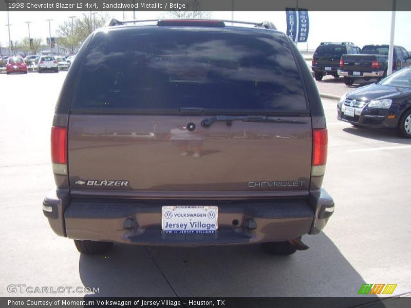Sandalwood Metallic / Beige 1998 Chevrolet Blazer LS 4x4