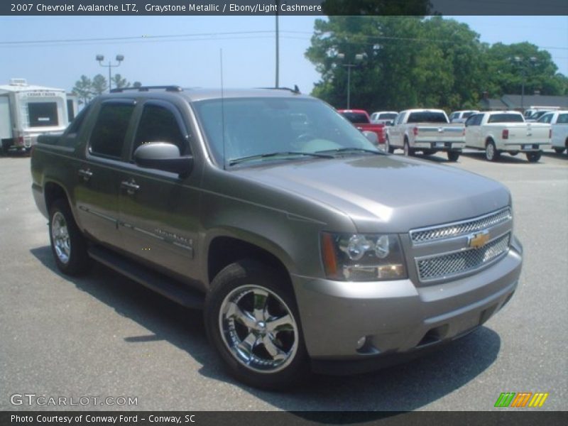 Graystone Metallic / Ebony/Light Cashmere 2007 Chevrolet Avalanche LTZ