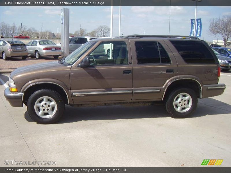 Sandalwood Metallic / Beige 1998 Chevrolet Blazer LS 4x4