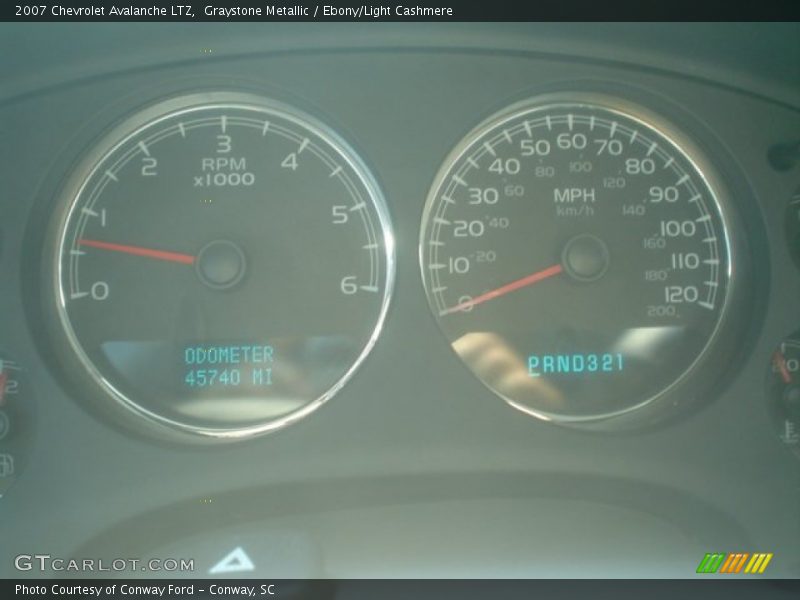Graystone Metallic / Ebony/Light Cashmere 2007 Chevrolet Avalanche LTZ