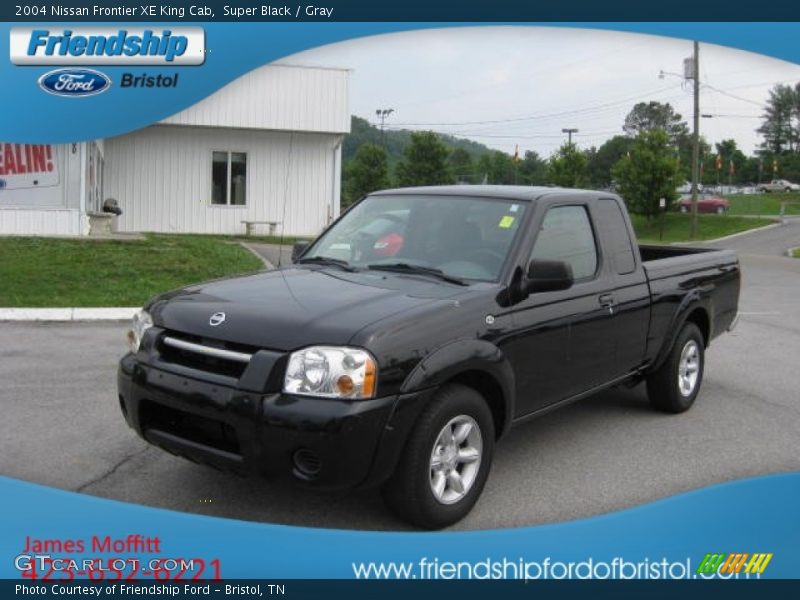 Super Black / Gray 2004 Nissan Frontier XE King Cab