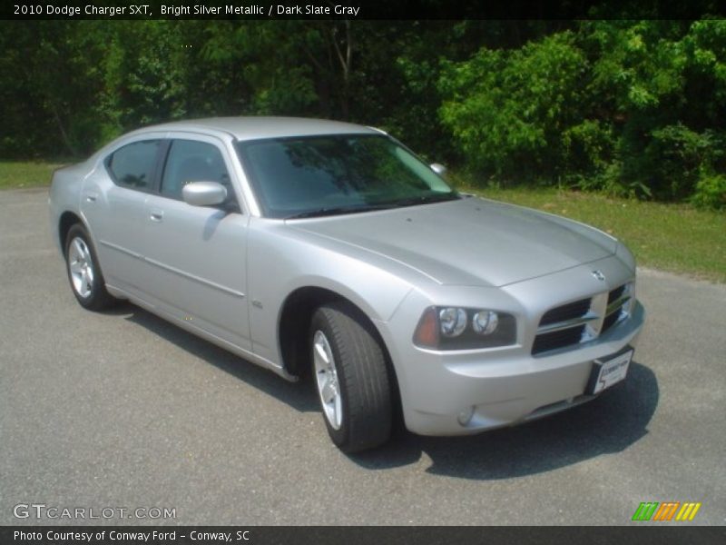 Bright Silver Metallic / Dark Slate Gray 2010 Dodge Charger SXT