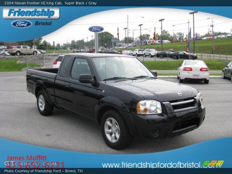 Super Black / Gray 2004 Nissan Frontier XE King Cab