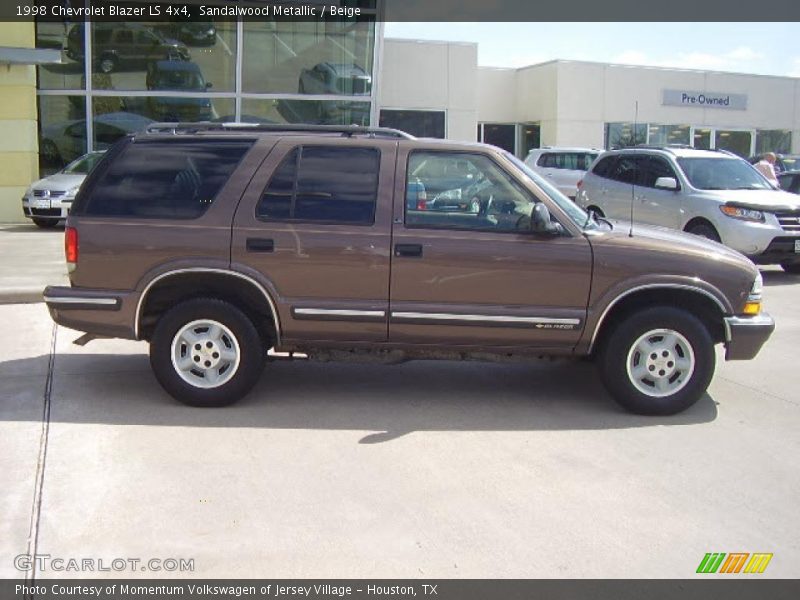 Sandalwood Metallic / Beige 1998 Chevrolet Blazer LS 4x4