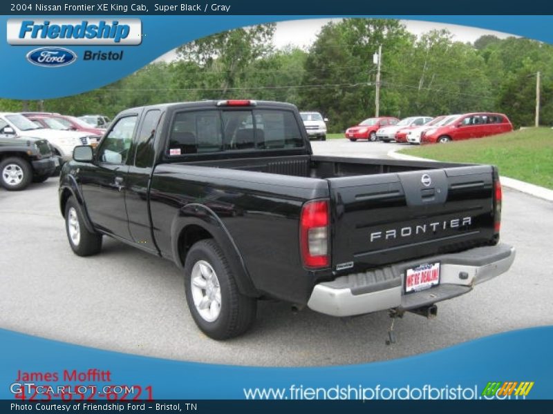 Super Black / Gray 2004 Nissan Frontier XE King Cab