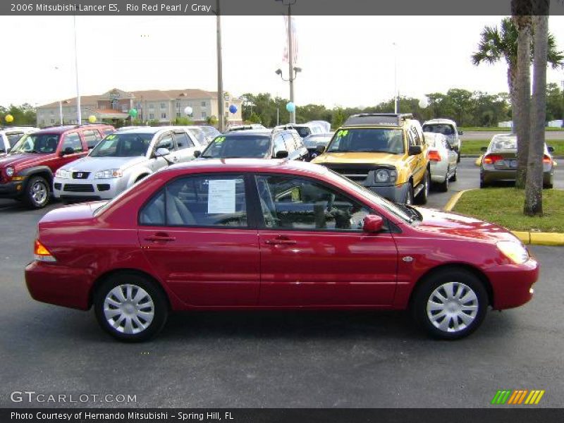 Rio Red Pearl / Gray 2006 Mitsubishi Lancer ES