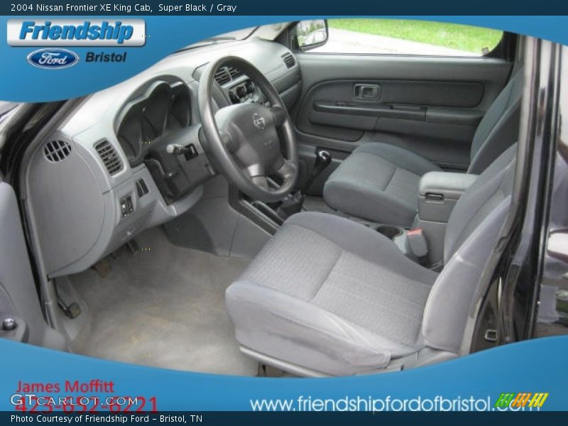 Super Black / Gray 2004 Nissan Frontier XE King Cab