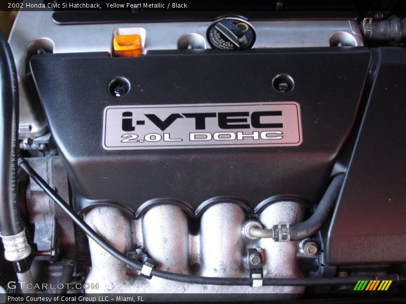  2002 Civic Si Hatchback Engine - 2.0 Liter Si DOHC 16-Valve i-VTEC 4 Cylinder