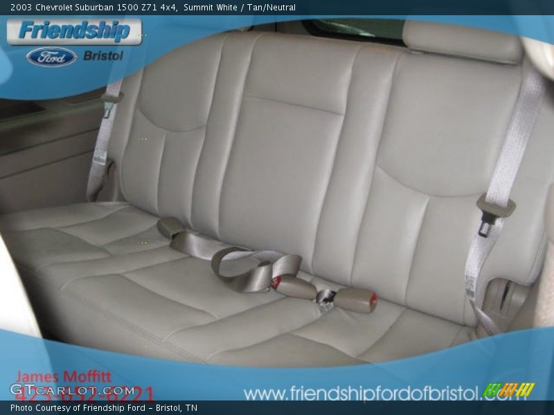 Summit White / Tan/Neutral 2003 Chevrolet Suburban 1500 Z71 4x4