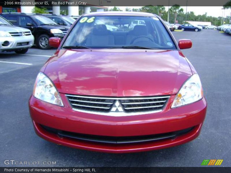 Rio Red Pearl / Gray 2006 Mitsubishi Lancer ES