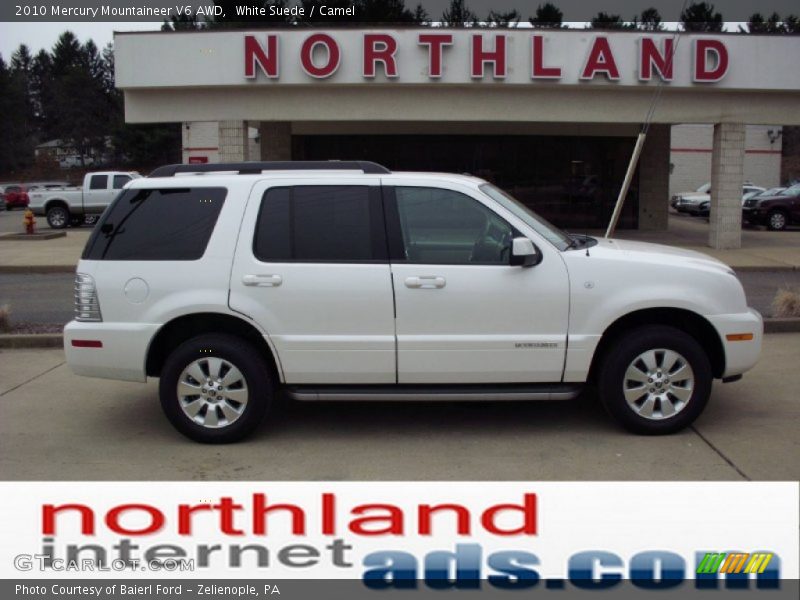 White Suede / Camel 2010 Mercury Mountaineer V6 AWD