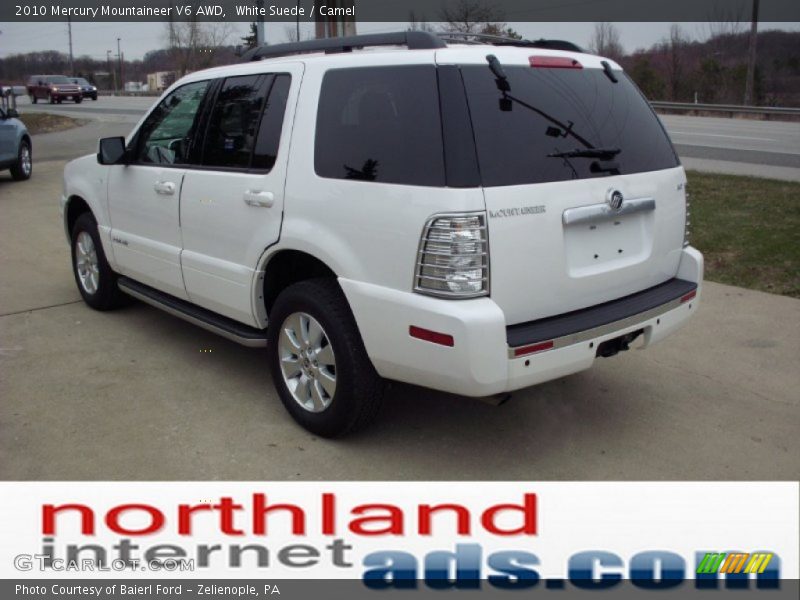 White Suede / Camel 2010 Mercury Mountaineer V6 AWD