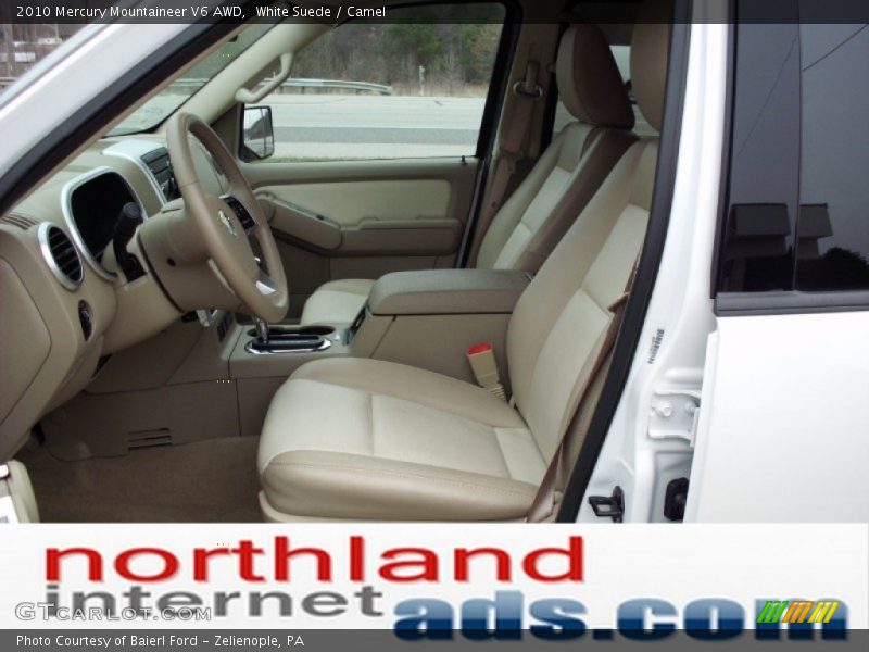 White Suede / Camel 2010 Mercury Mountaineer V6 AWD