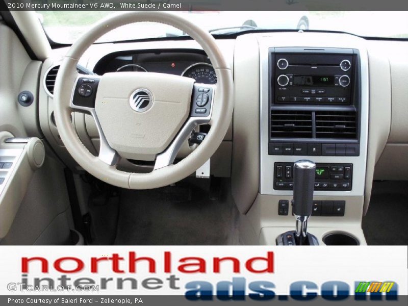 White Suede / Camel 2010 Mercury Mountaineer V6 AWD