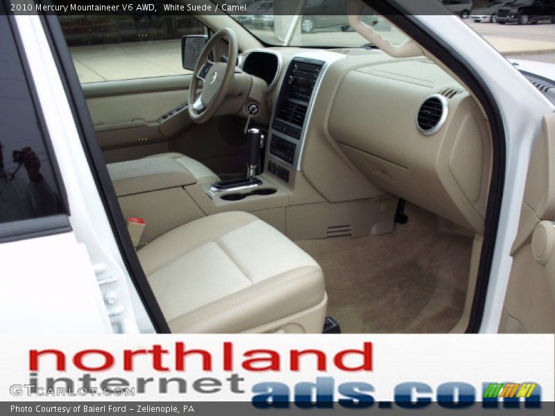 White Suede / Camel 2010 Mercury Mountaineer V6 AWD