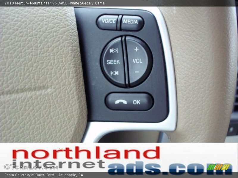 White Suede / Camel 2010 Mercury Mountaineer V6 AWD