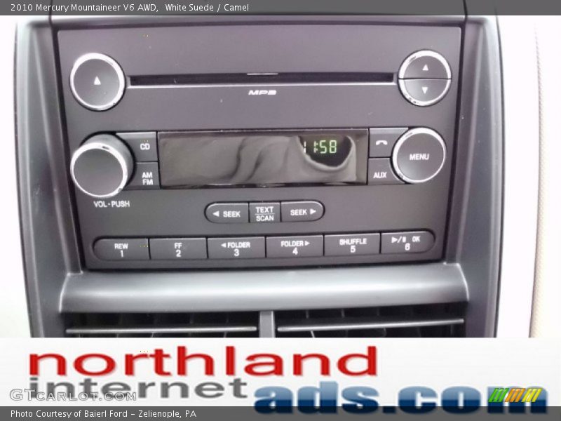 White Suede / Camel 2010 Mercury Mountaineer V6 AWD