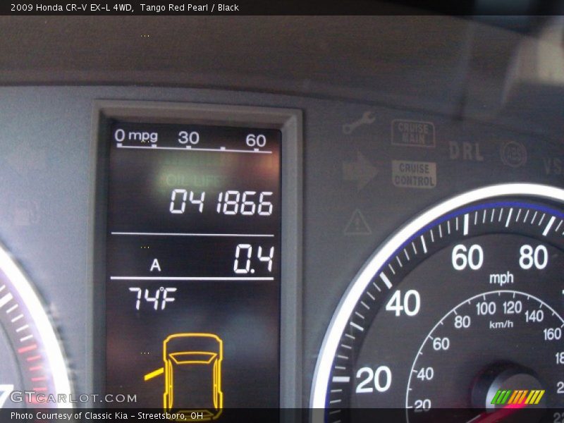 Tango Red Pearl / Black 2009 Honda CR-V EX-L 4WD