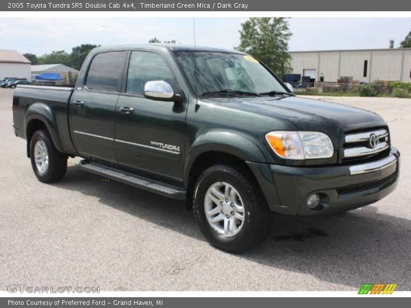 Timberland Green Mica / Dark Gray 2005 Toyota Tundra SR5 Double Cab 4x4