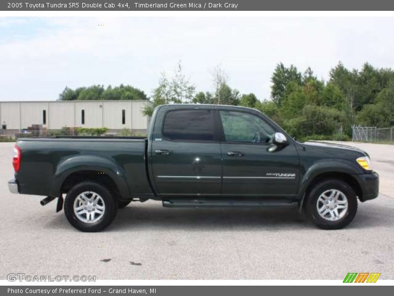 Timberland Green Mica / Dark Gray 2005 Toyota Tundra SR5 Double Cab 4x4