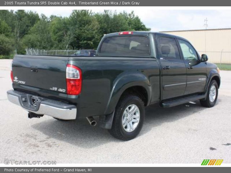 Timberland Green Mica / Dark Gray 2005 Toyota Tundra SR5 Double Cab 4x4