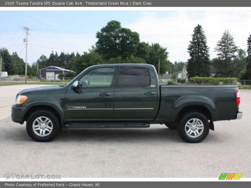 Timberland Green Mica / Dark Gray 2005 Toyota Tundra SR5 Double Cab 4x4