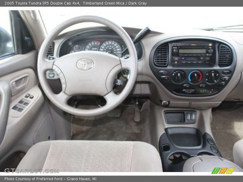 Timberland Green Mica / Dark Gray 2005 Toyota Tundra SR5 Double Cab 4x4