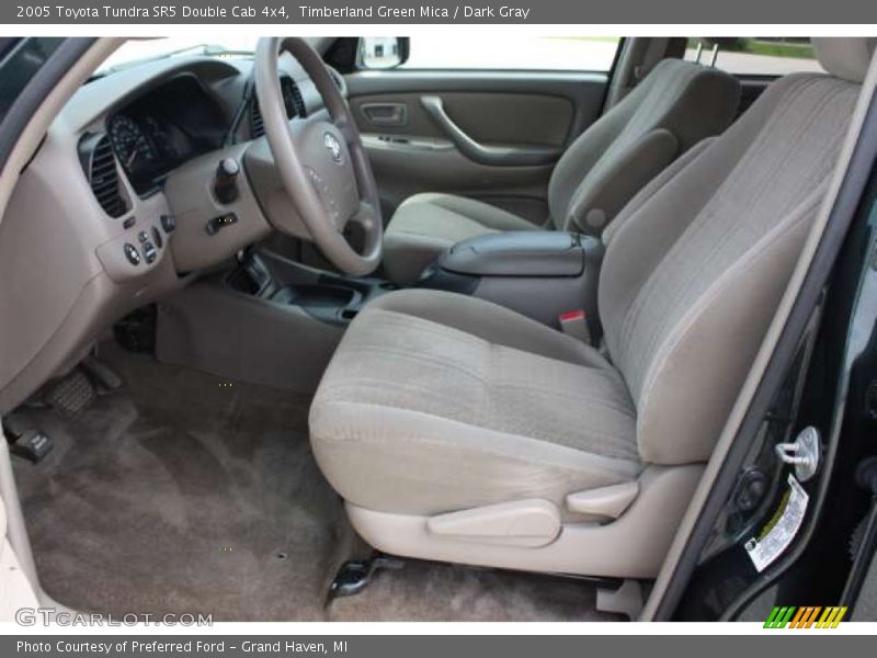 Timberland Green Mica / Dark Gray 2005 Toyota Tundra SR5 Double Cab 4x4