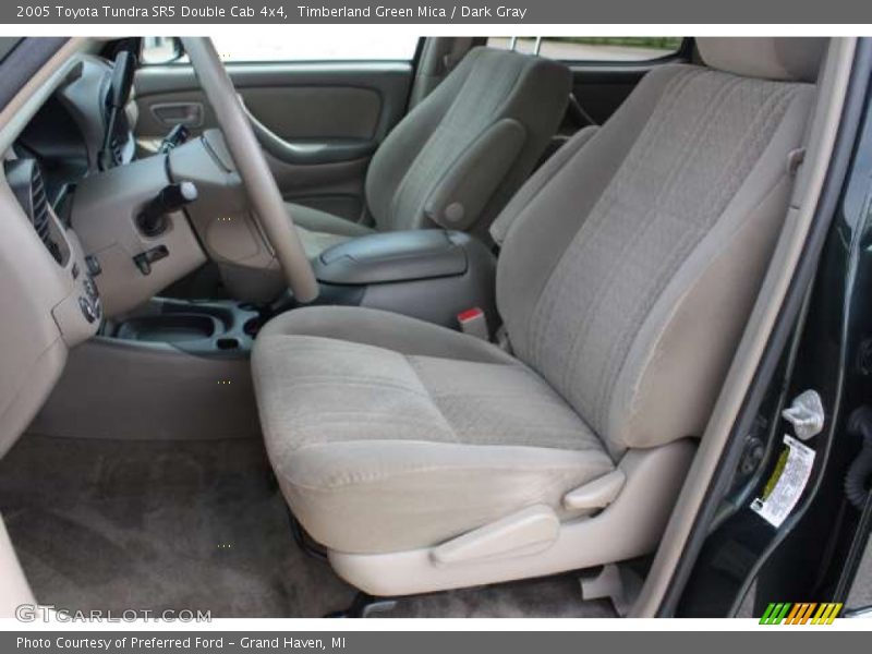 Timberland Green Mica / Dark Gray 2005 Toyota Tundra SR5 Double Cab 4x4