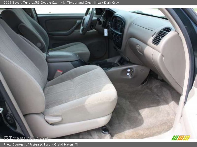 Timberland Green Mica / Dark Gray 2005 Toyota Tundra SR5 Double Cab 4x4