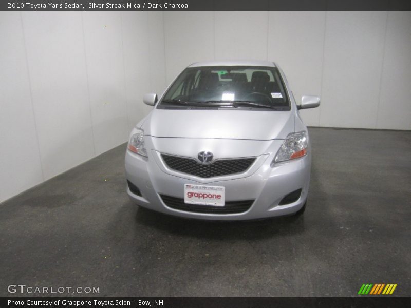 Silver Streak Mica / Dark Charcoal 2010 Toyota Yaris Sedan