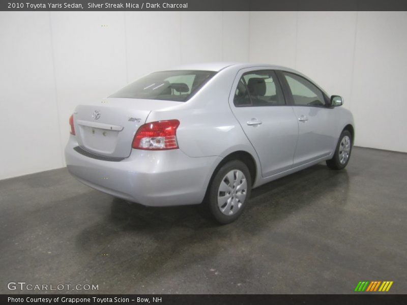 Silver Streak Mica / Dark Charcoal 2010 Toyota Yaris Sedan