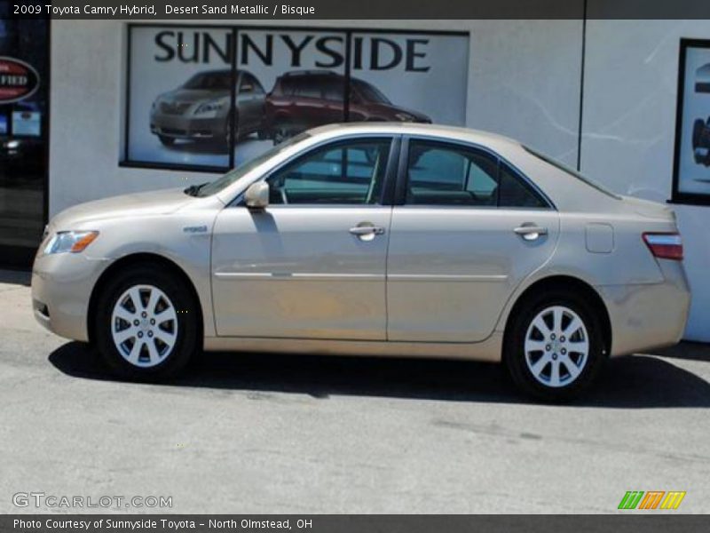 Desert Sand Metallic / Bisque 2009 Toyota Camry Hybrid