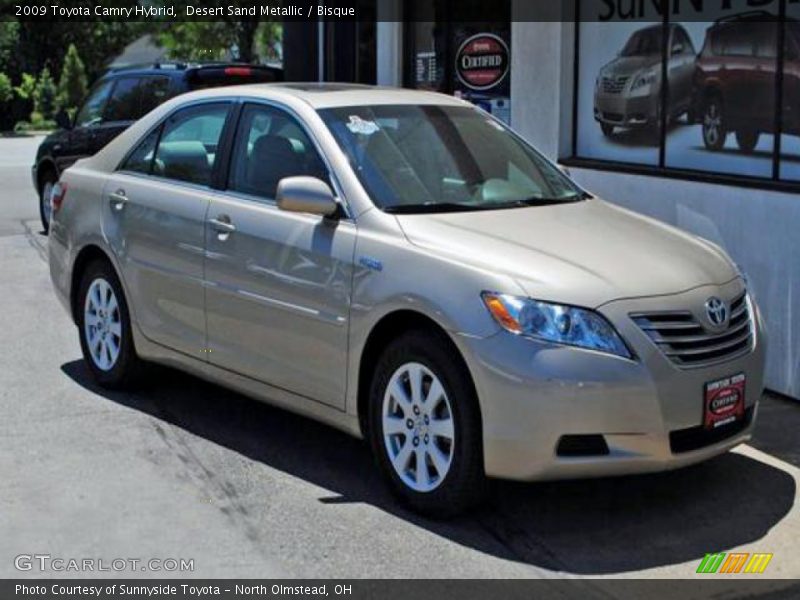 Desert Sand Metallic / Bisque 2009 Toyota Camry Hybrid