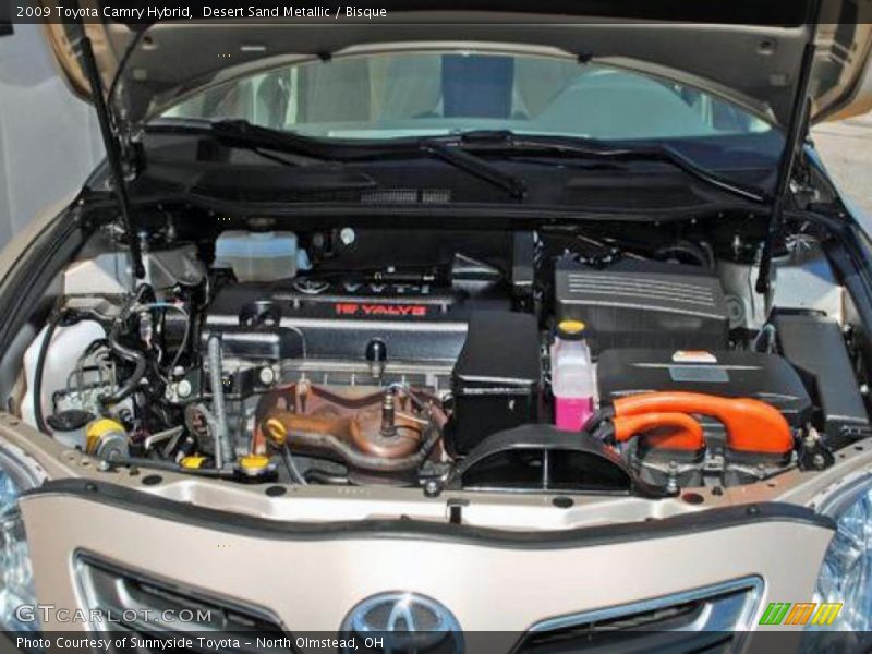 Desert Sand Metallic / Bisque 2009 Toyota Camry Hybrid