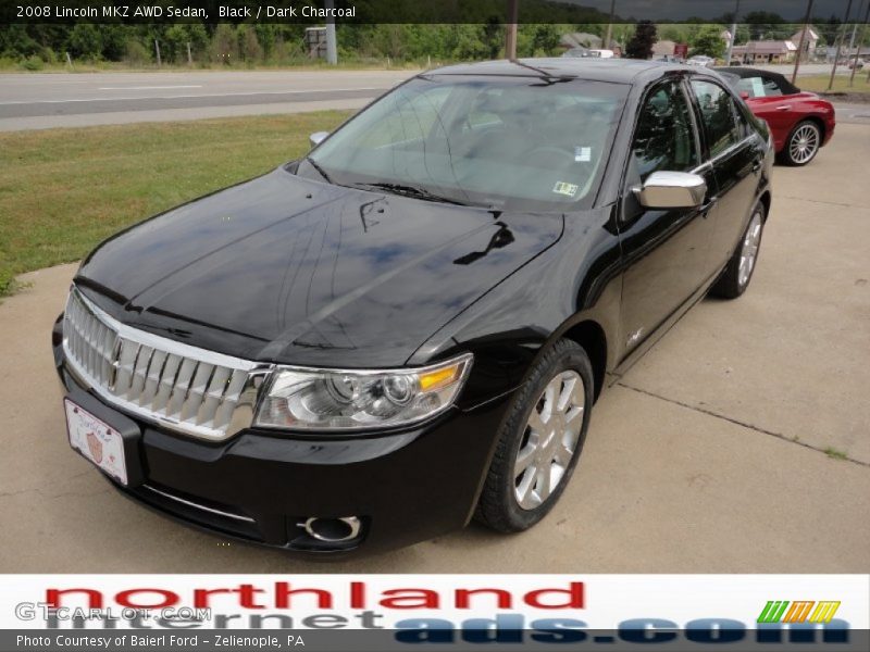 Black / Dark Charcoal 2008 Lincoln MKZ AWD Sedan