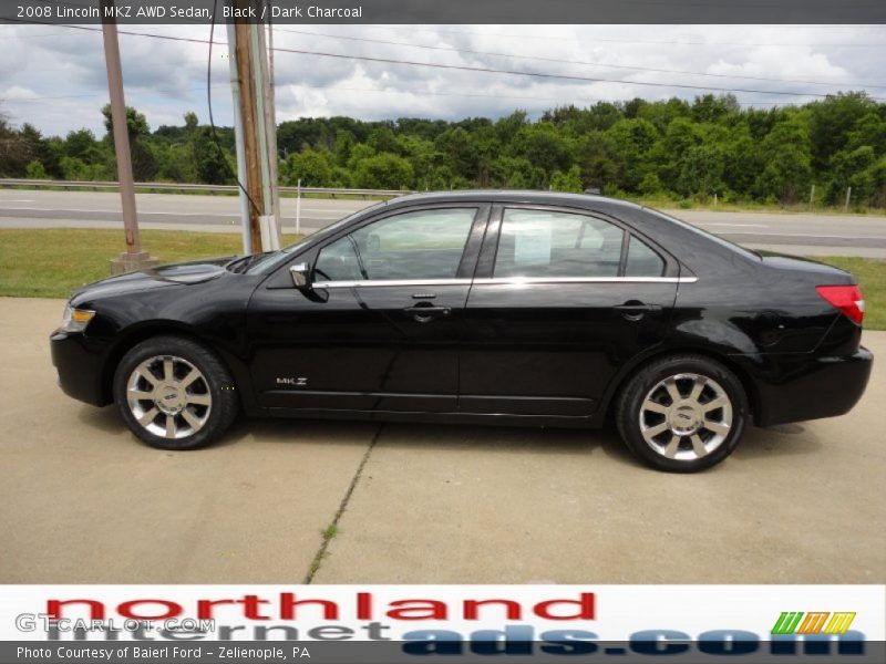 Black / Dark Charcoal 2008 Lincoln MKZ AWD Sedan
