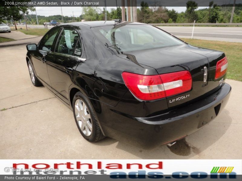 Black / Dark Charcoal 2008 Lincoln MKZ AWD Sedan