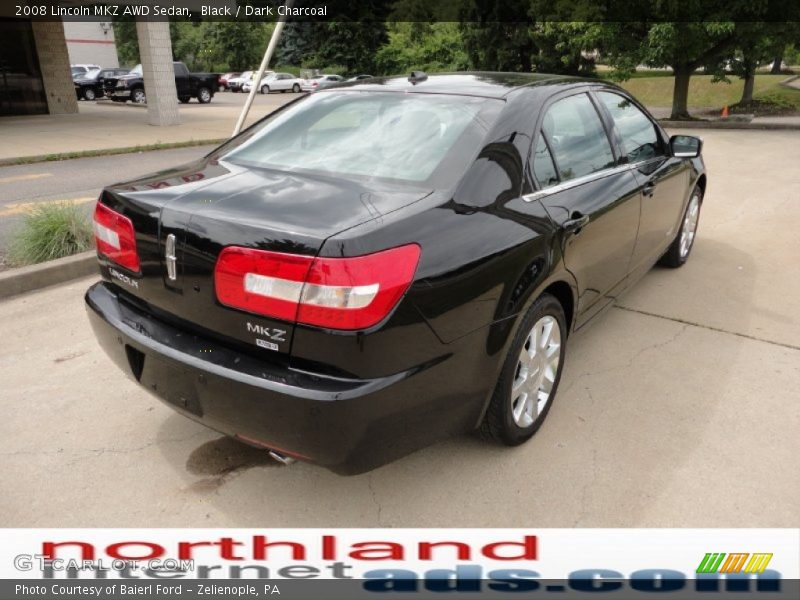 Black / Dark Charcoal 2008 Lincoln MKZ AWD Sedan