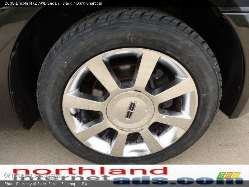 Black / Dark Charcoal 2008 Lincoln MKZ AWD Sedan