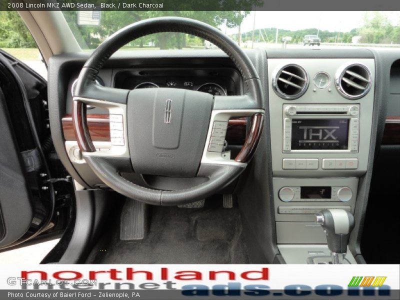 Black / Dark Charcoal 2008 Lincoln MKZ AWD Sedan