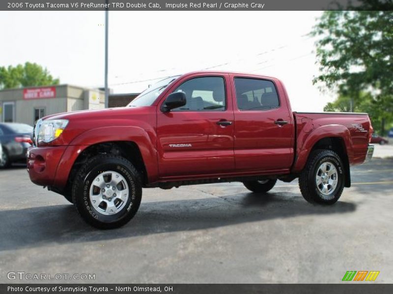 Impulse Red Pearl / Graphite Gray 2006 Toyota Tacoma V6 PreRunner TRD Double Cab