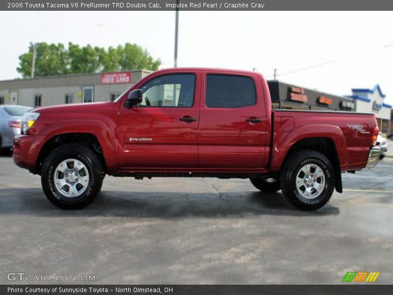 Impulse Red Pearl / Graphite Gray 2006 Toyota Tacoma V6 PreRunner TRD Double Cab